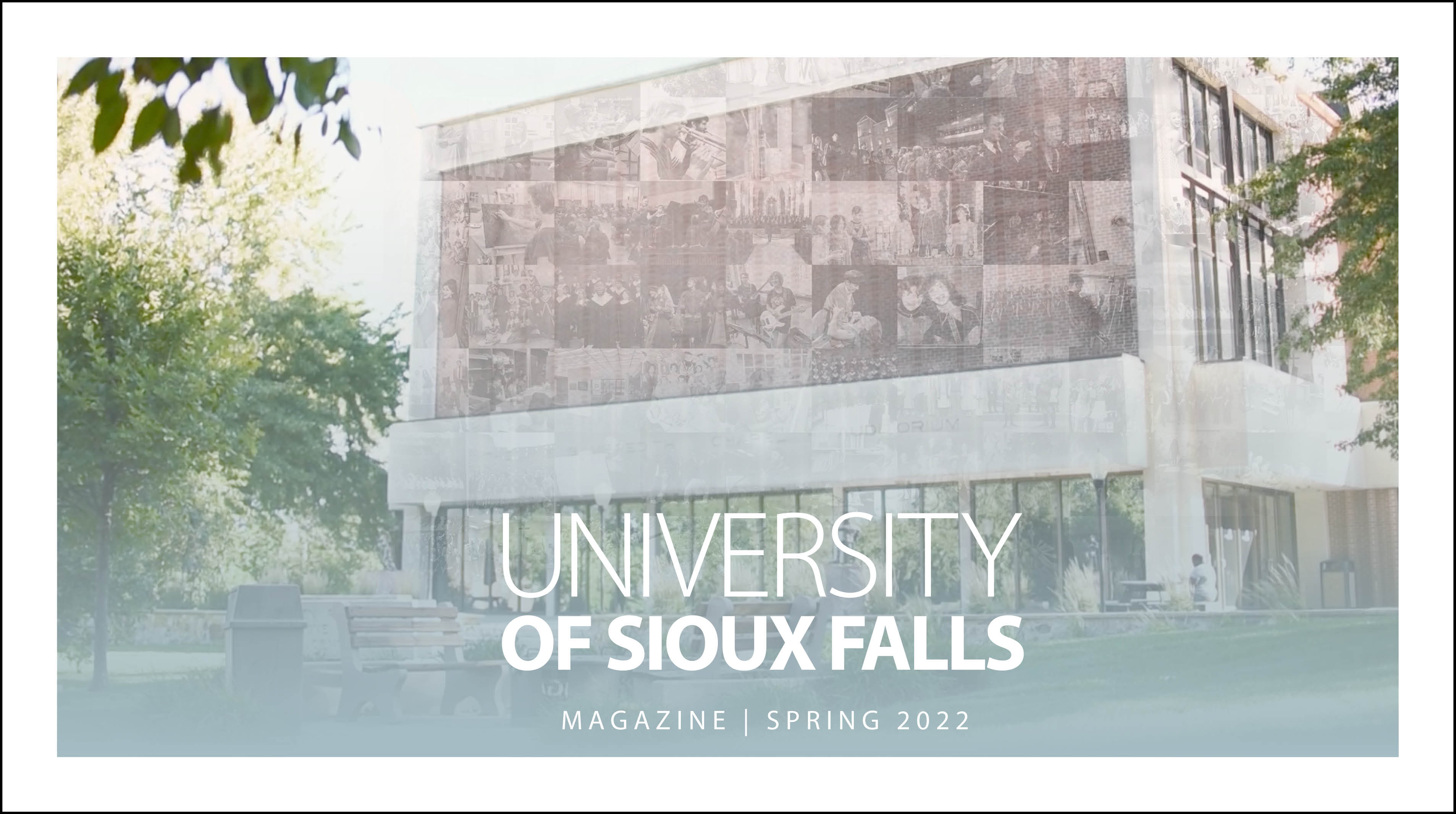 university of sioux falls magazine spring 2022 female painting with paint bruch